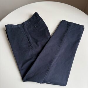 Brooks Brothers Advatage Chino Milano Dark Blue W32 L32 100% cotton Pants